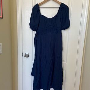 Trixxi Elegant Navy Maxi Dress